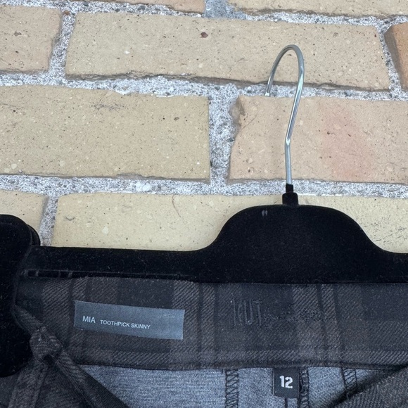 Kut from the Kloth Brand Brown and Black Plaid Pant - Picture 2 of 3